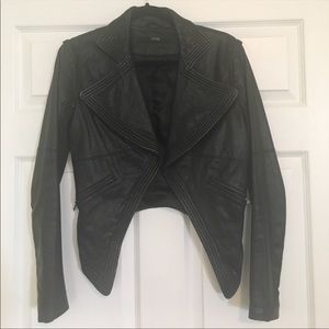 Cut 25 by Yigal Azrouel Black Leather Jacket